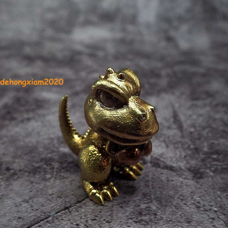 Anime Little Dinosaur Gon Brass Figure Mini Handmade Ornaments Toy Gift 07FC0E-D4 - KOEEK