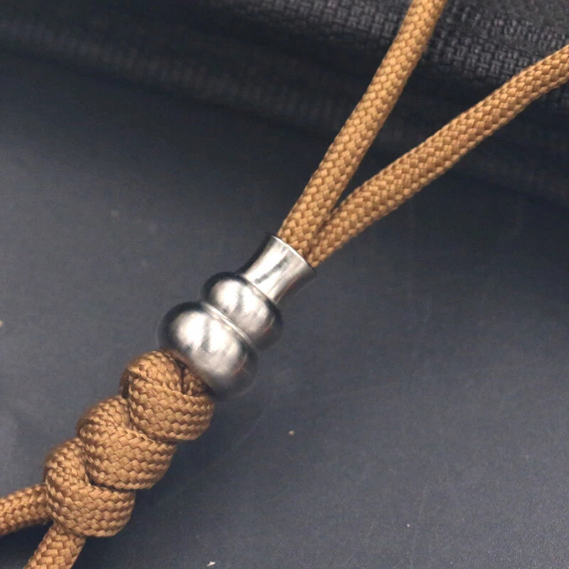 TC4 Titanium Outdoor Key Parachute Cord DIY Tool Lanyard Bead EDC Ornaments 07FC0E-D4 - KOEEK