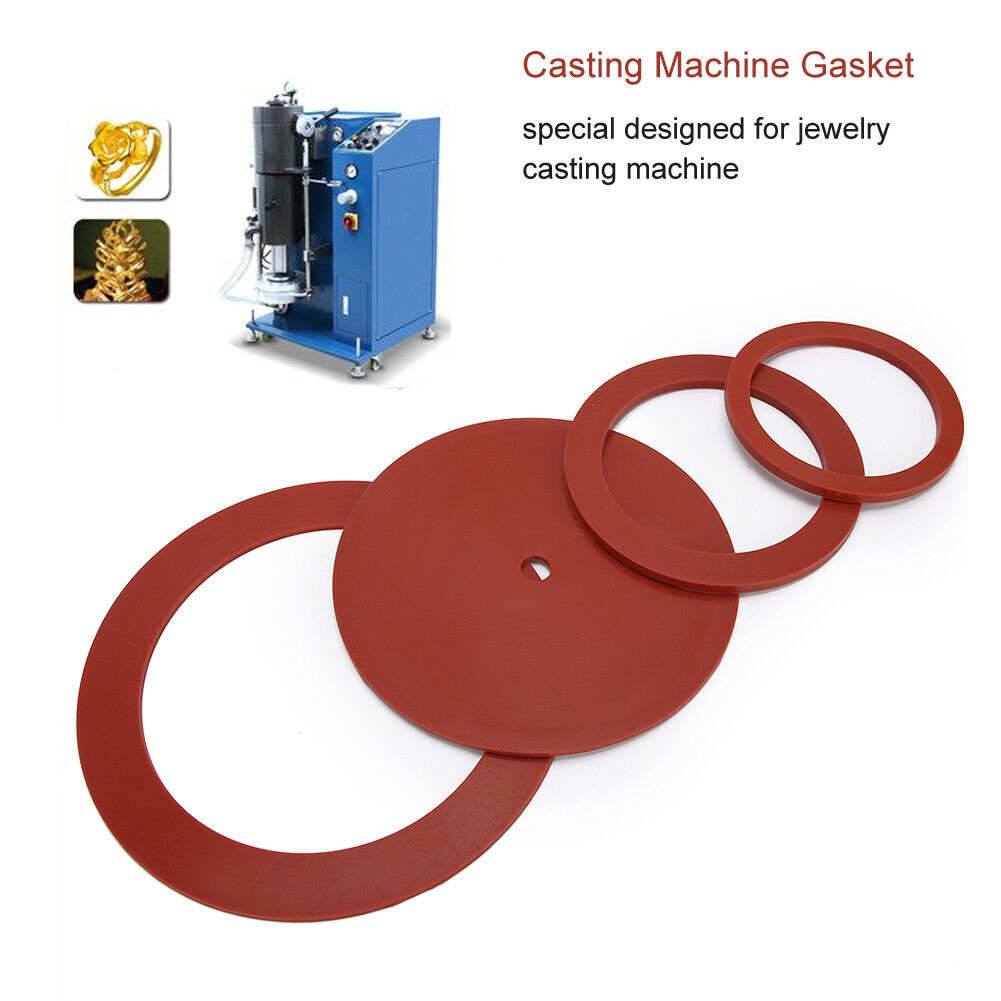 new Rubber Gasket Casting Machine Gasket 4pcs For Jeweler Shop Jewelry Repairer