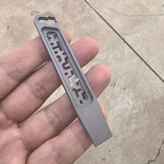 TC4 Titanium Alloy EDC Tool Pry bar - Hex screw wrench - Hollowed-out 07FC0E-D4 - KOEEK