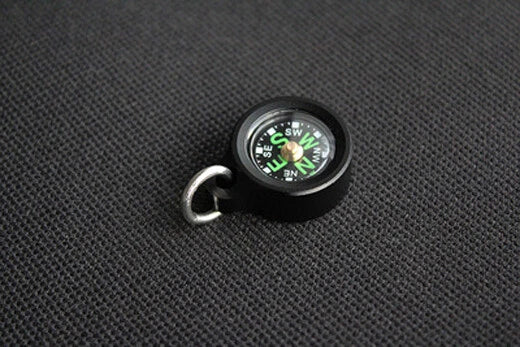 EDC 1 PC Mini Aluminum Alloy Polycarbonate Compass Camping Compass Pendant 07FC0E-D4 - KOEEK