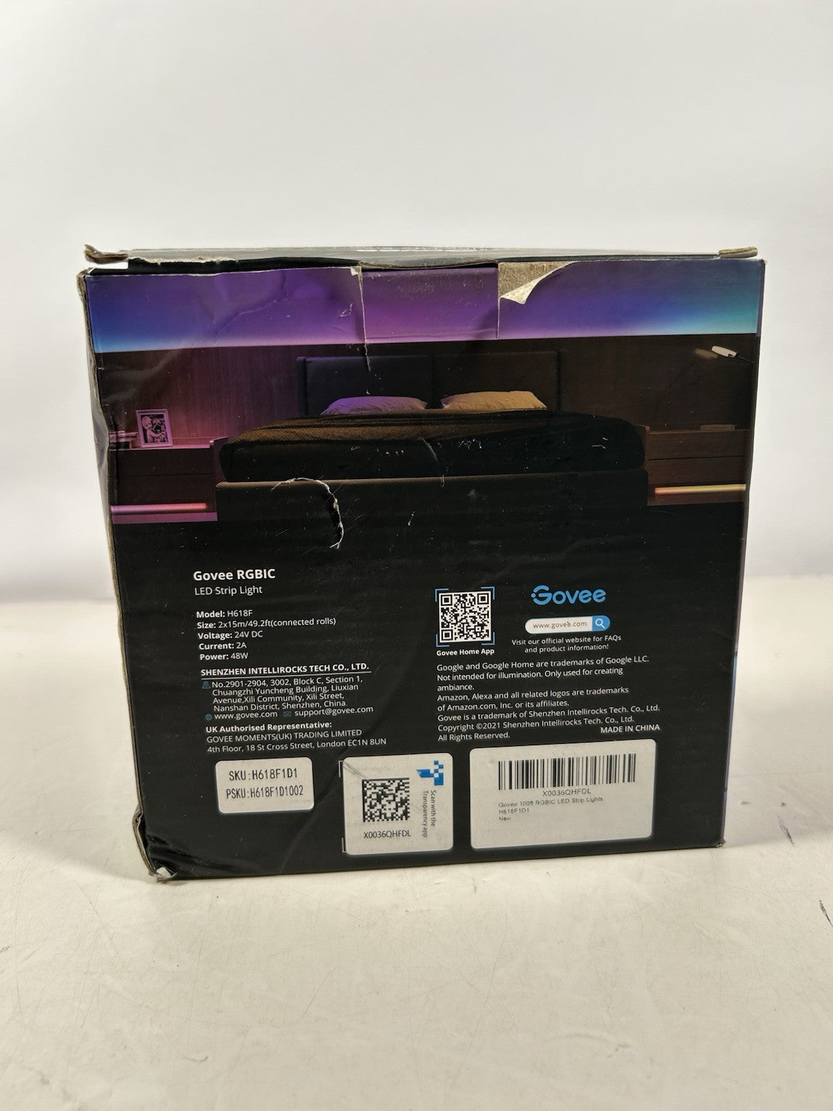 Govee 100ft RGBIC LED Strip Lights, Smart LED Lights Work with Alexa and Google GOVEE - KOEEK