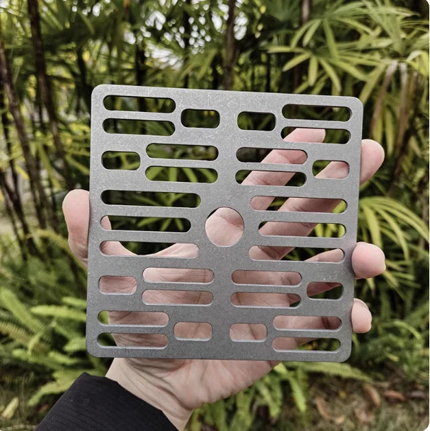Pure Titanium Alloy Mesh Plate BBQ Bold Barbecue Camping Grill Plate 07FC0E-D4 - KOEEK