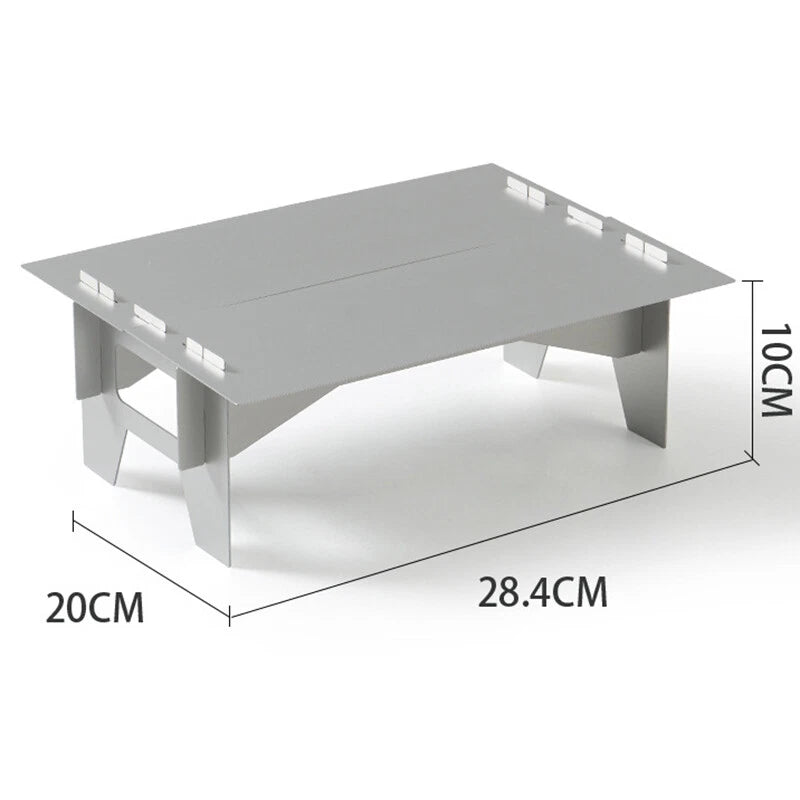 1pc Mini Portable Aluminium Alloy Folding Table Outdoor Camping BBQ Picnic 07FC0E-D4 - KOEEK