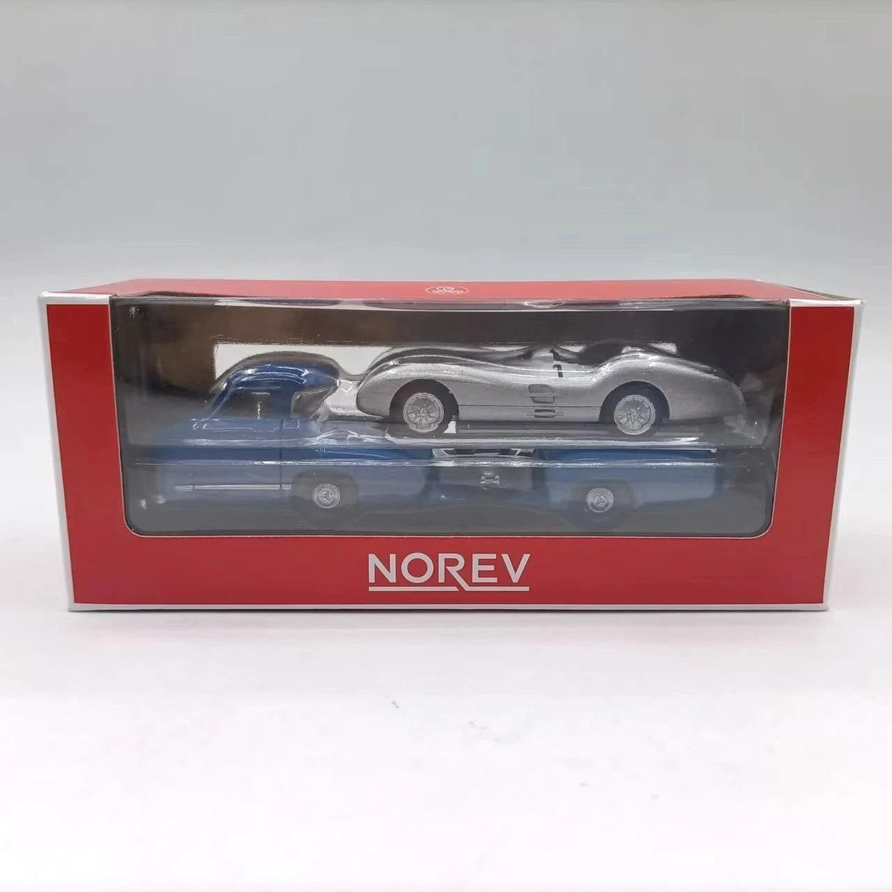 1:64 NOREV Mercedes-Benz Truck Transporter Diecast Metal Model Car Carrier NOREV - KOEEK