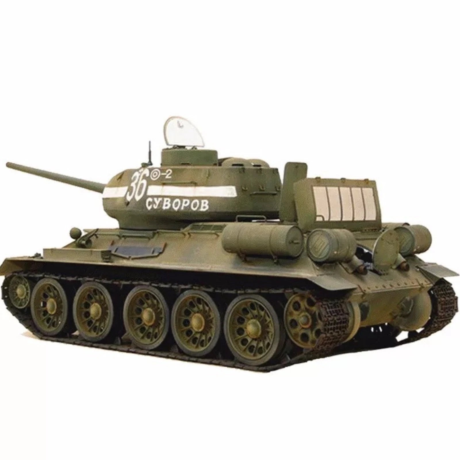 WWII Soviet T34/85 Tank 1:48 Model Full Interior Military Ornament 07FC0E-D4 - KOEEK