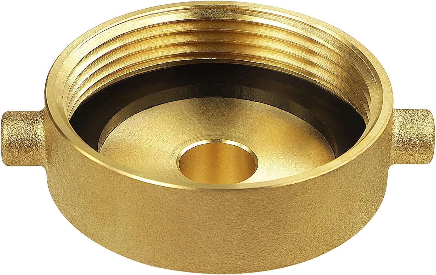 new NOVINO Fire Hydrant Hose Adapter 2-1/2" 2-1/2"NH x 3/4"GHT, Brass NOVINO - KOEEK