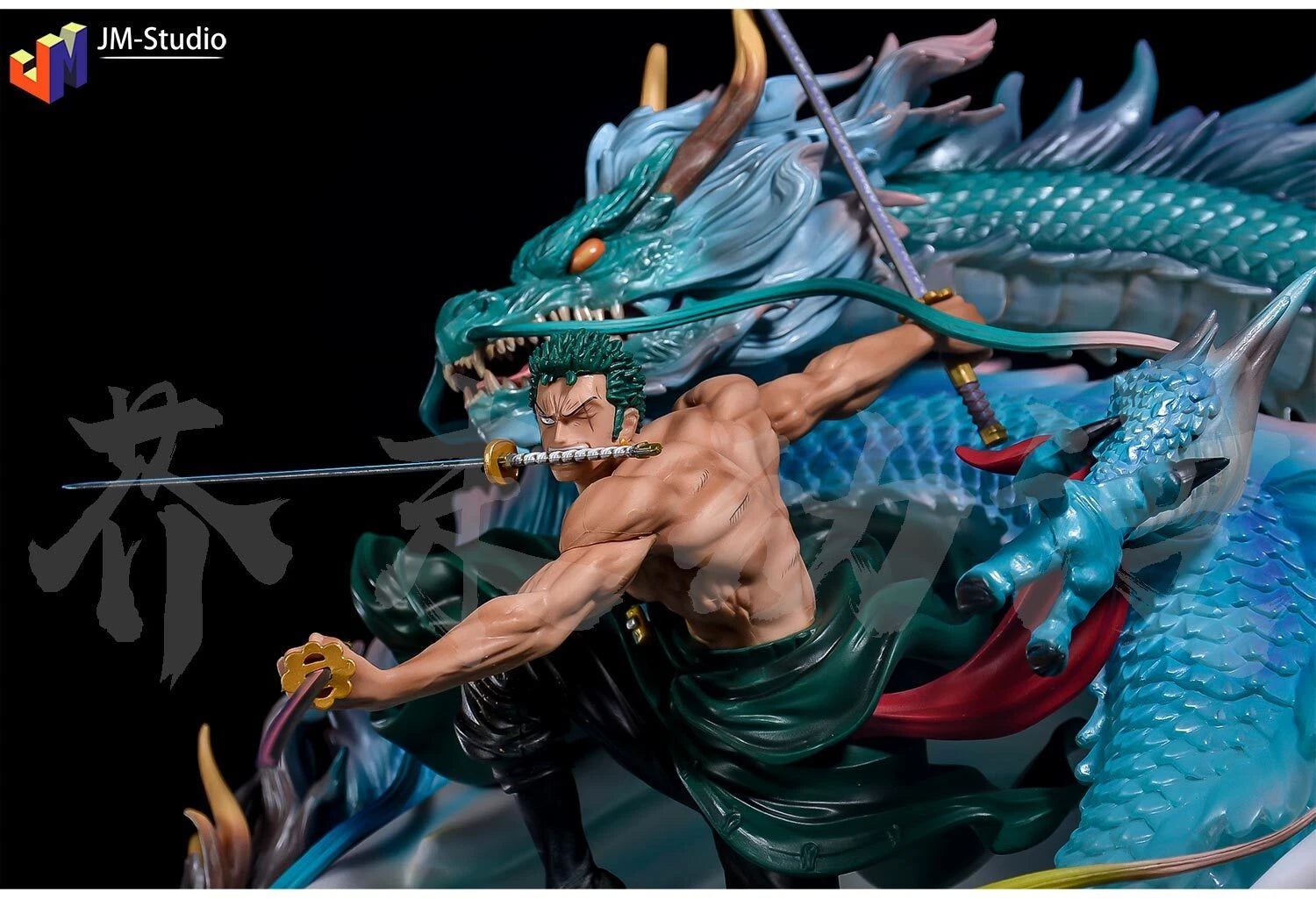 Roronoa Zoro JK Statue w/ 2 Heads Collectible Anime Action Figure 50cm PVC Model 07FC0E-D4 - KOEEK