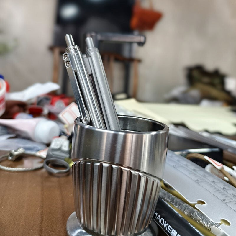 TC4 Titanium Practical Ballpoint Pens Office Signature Metal Pen EDC Multi-Tools 07FC0E-D4 - KOEEK