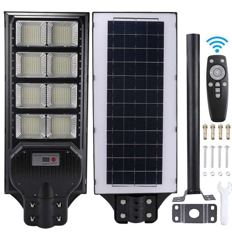 ny 10000000LM LED Solar Road Street Flood Light Utendørs Hage Hage Lampe Vanntett