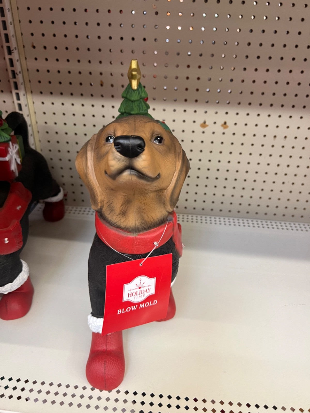 NWT Christmas Holiday Dachshund Dog Light Up Blow Mold Holiday Time HOLIDAY TIME - KOEEK