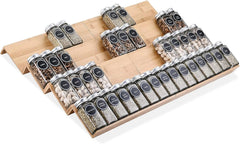 Bamboo Spice Rack Tray - Spice Drawer Organizer for Kitchen Cabinets Storage 07FC0E-D4 - KOEEK