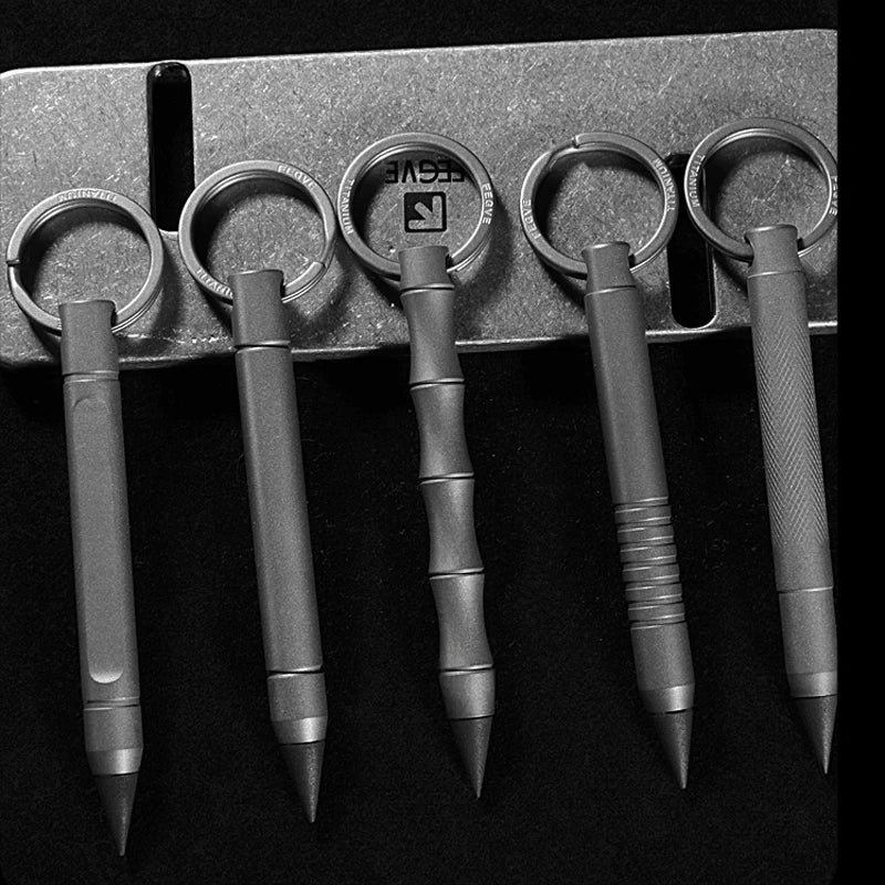 Mini EDC Titanium Alloy Pencil With Collection Writing Portable Outdoor Tool 07FC0E-D4 - KOEEK