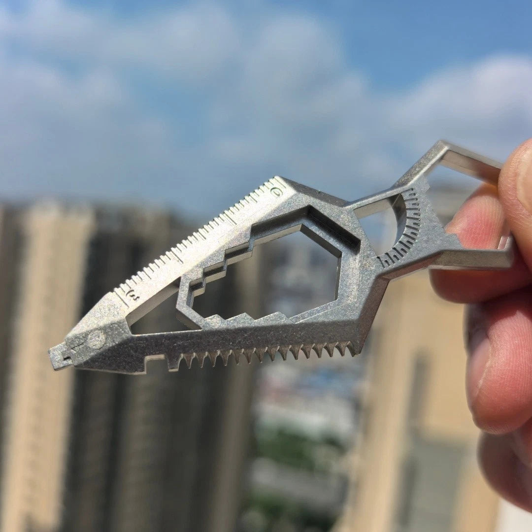 Stainless steel pry bar EDC Tool Measurement/Pry bar/Wrench/Screwdriver 07FC0E-D4 - KOEEK