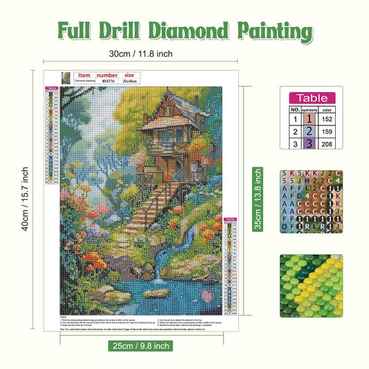 new Landscape Diamond Painting Kits for Adults, DIY Full Drill 5D Diamond Art Sce...