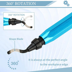 new Deburring Tool with 12 High Speed Steel Blades, 3D Blue 07FC0E-D4 - KOEEK