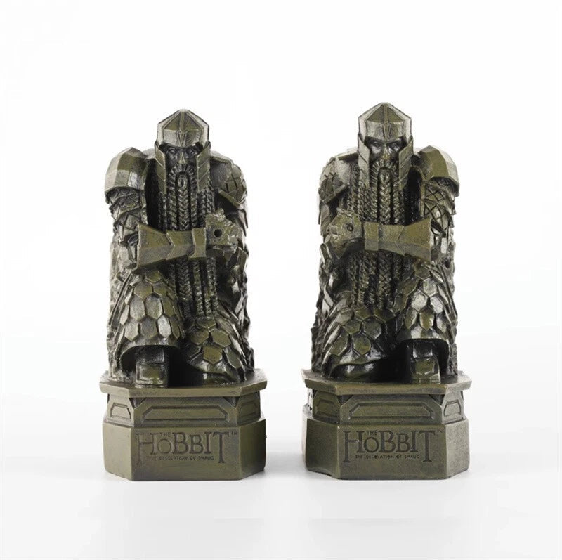 2pcs The Lord Of The Rings The Hobbit The Lonely Mountain Dwarf Statue Bookends 07FC0E-D4 - KOEEK