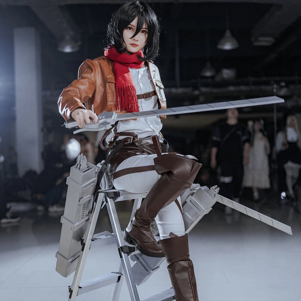 Attack on Titan Eren Jaeger Cosplay 3D Maneuver Gear DIY Kits 1:1 Wearable Props 07FC0E-D4 - KOEEK
