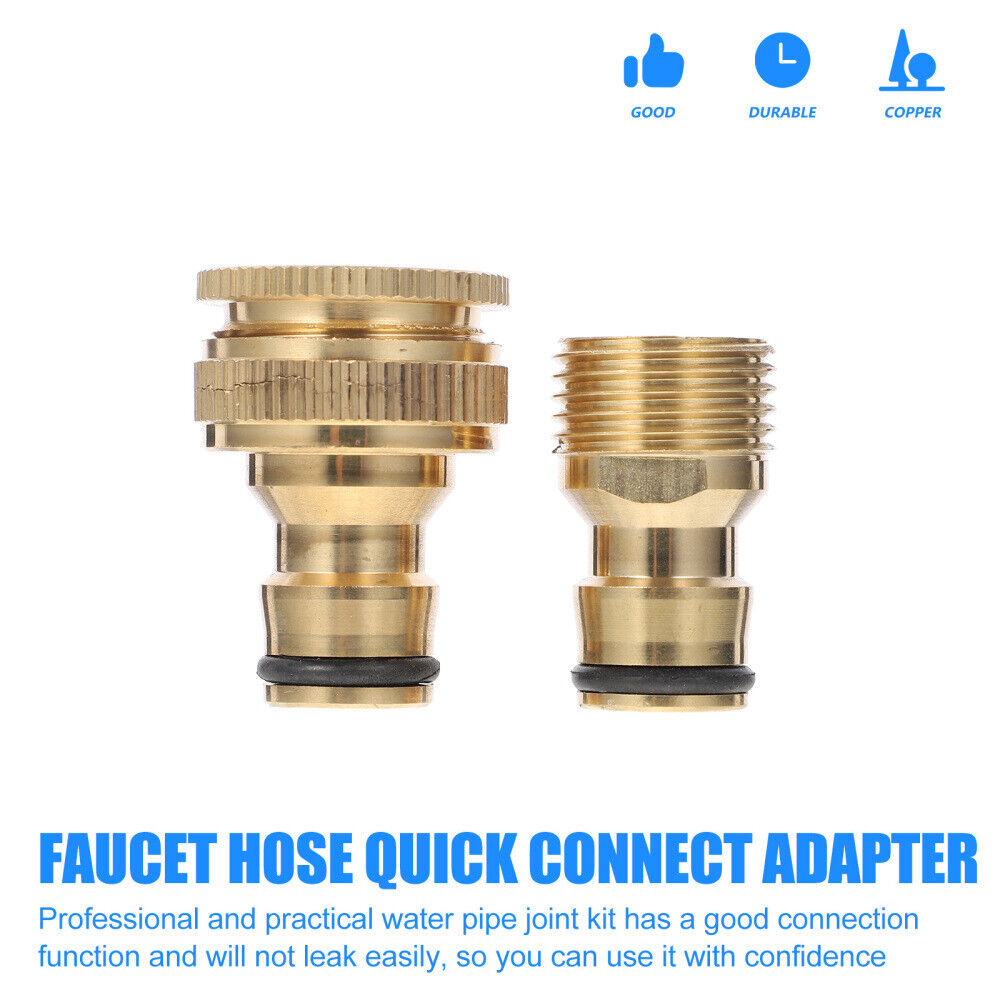 new  Faucet Connector Washing Machine Hose Garden Sink Adapter Portable Quick koeek - KOEEK