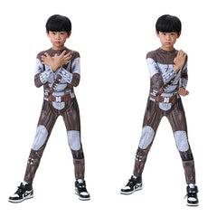 Star Wars The Mandalorian Kids Cosplay Costume Boy Jumpsuit Bodysuit Helmet 07FC0E-D4 - KOEEK