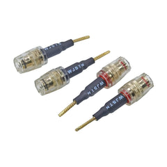 new Suanqi Flex Pin Banana Plugs to 4mm Female Jack Speaker Audio Adapter... 07FC0E-D4 - KOEEK