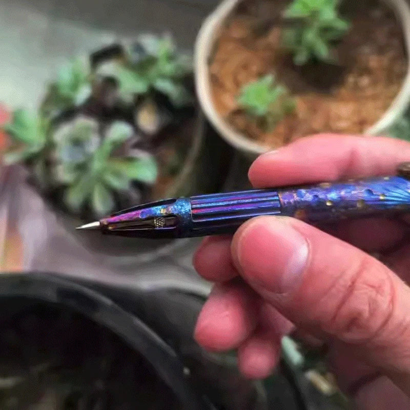 1pcs Titanium Mechanical Pencil Ball Pen Students Drawing Pen Art Pen Stationery 07FC0E-D4 - KOEEK