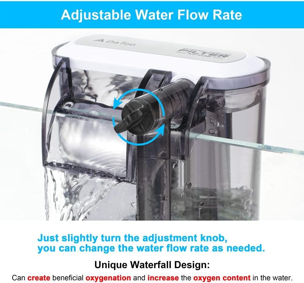 new Aquarium Hang On Filter Small Fish Tank Hanging DTXP-03B (3 to 10 gallons) 07FC0E-D4 - KOEEK