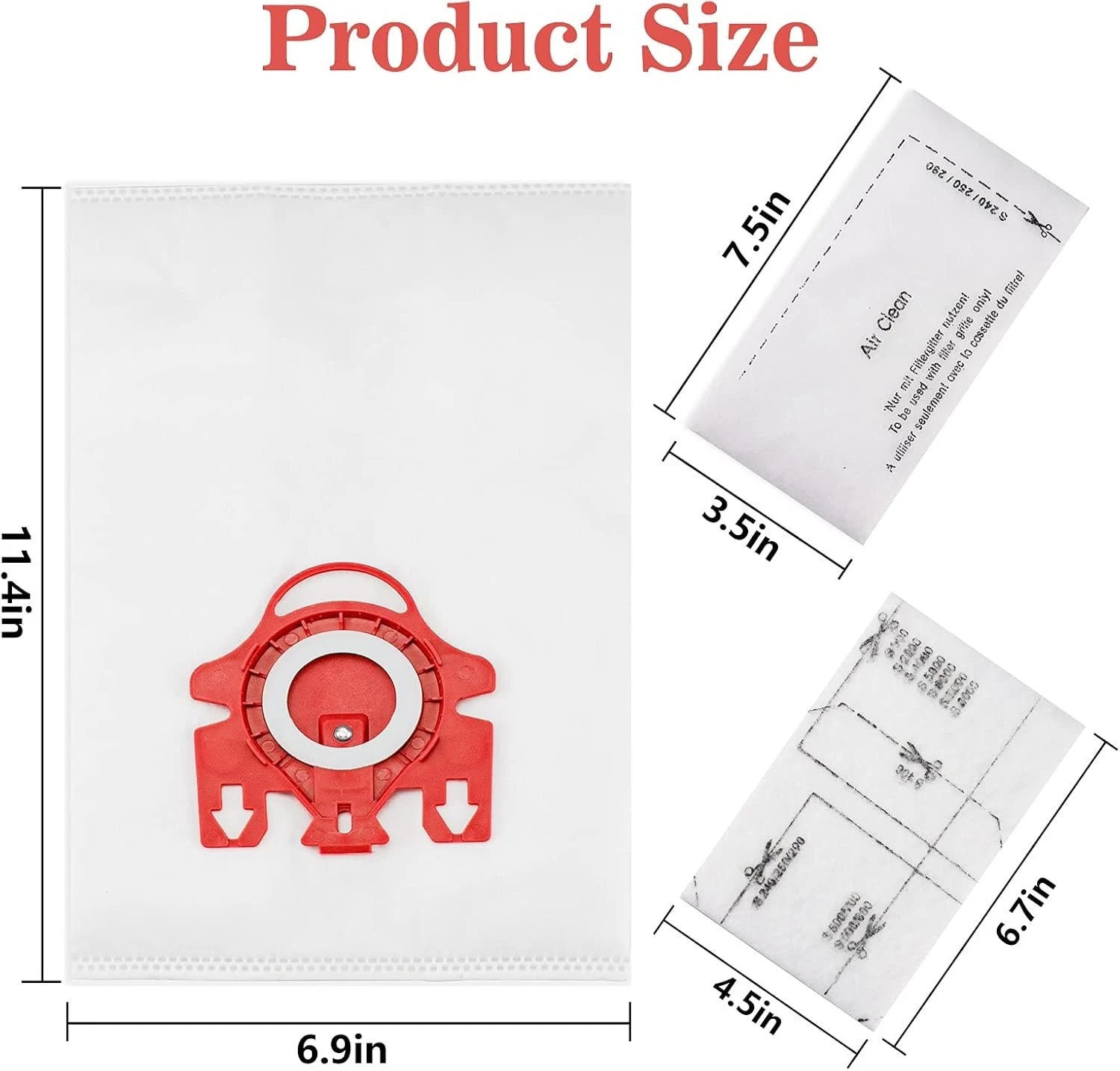 Dust bag replacement kit, suitable for Mie.le FJM 07FC0E-D4 - KOEEK