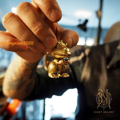Anime Little Dinosaur Gon Brass Figure Mini Handmade Ornaments Toy Gift 07FC0E-D4 - KOEEK