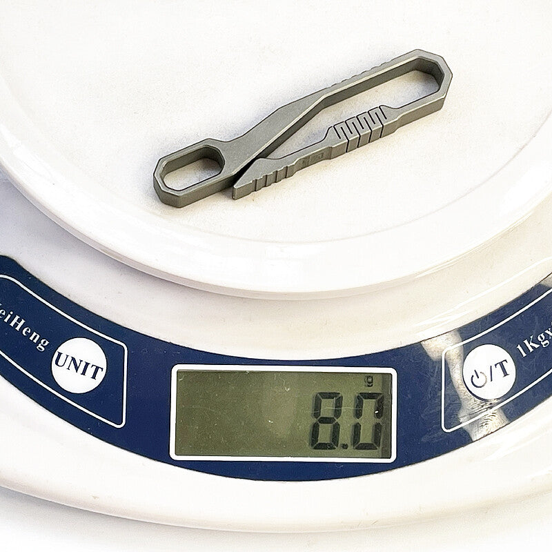 Titanium Alloy Quick Buckle Detach Belt Waist Hanging Keychain Key Ring Tool EDC 07FC0E-D4 - KOEEK