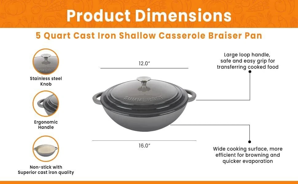 Enameled Cast Iron Crock Pot Dutch Oven 07FC0E-D4 - KOEEK