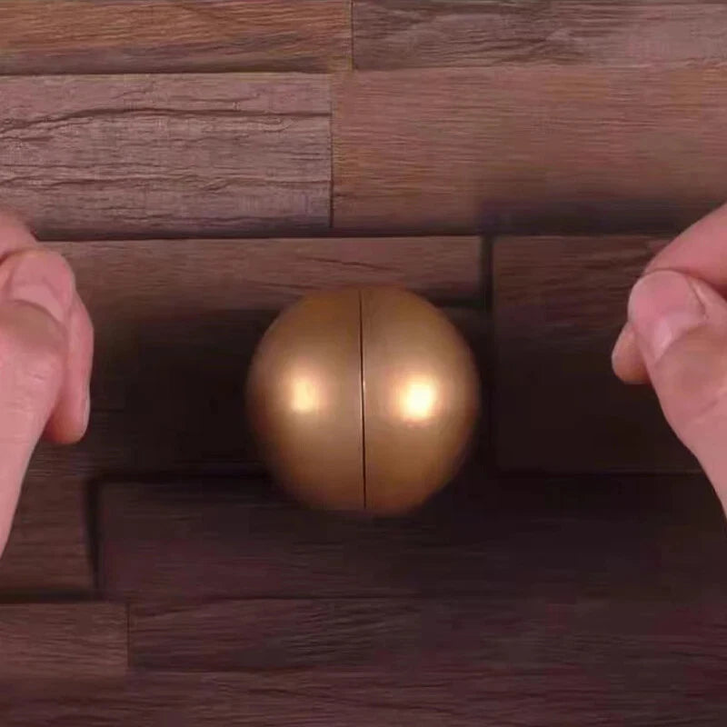 Titan Ball Metal Puzzle Disentanglement IQ Game Gadgets Stress Relief Gift 07FC0E-D4 - KOEEK