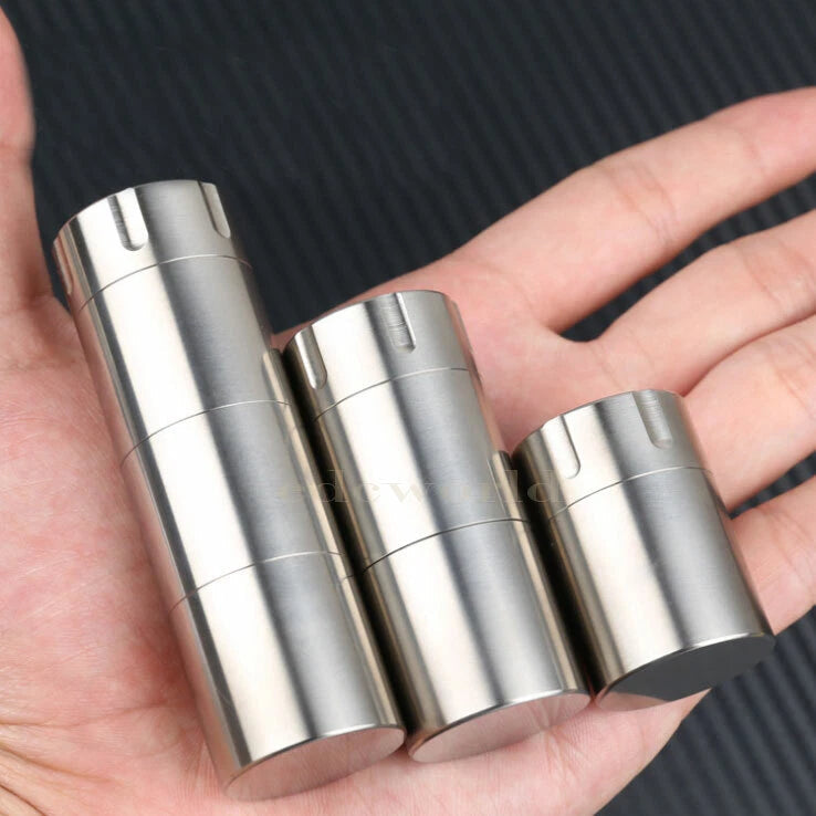 Titanium CNC Waterproof Box Storage Pill Case Sealed Medicine Bottle Container 07FC0E-D4 - KOEEK