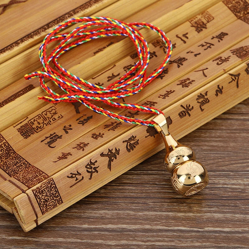 Titanium Steel Gourd Waterproof Medicine Box Pill Case Talisman Necklace Pendant 07FC0E-D4 - KOEEK
