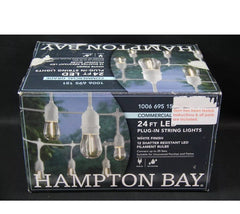 ! HAMPTON BAY Indoor/Outdoor 24 ft. 12-Light Plug-In Edison Bulb String Light HAMPTON BAY - KOEEK