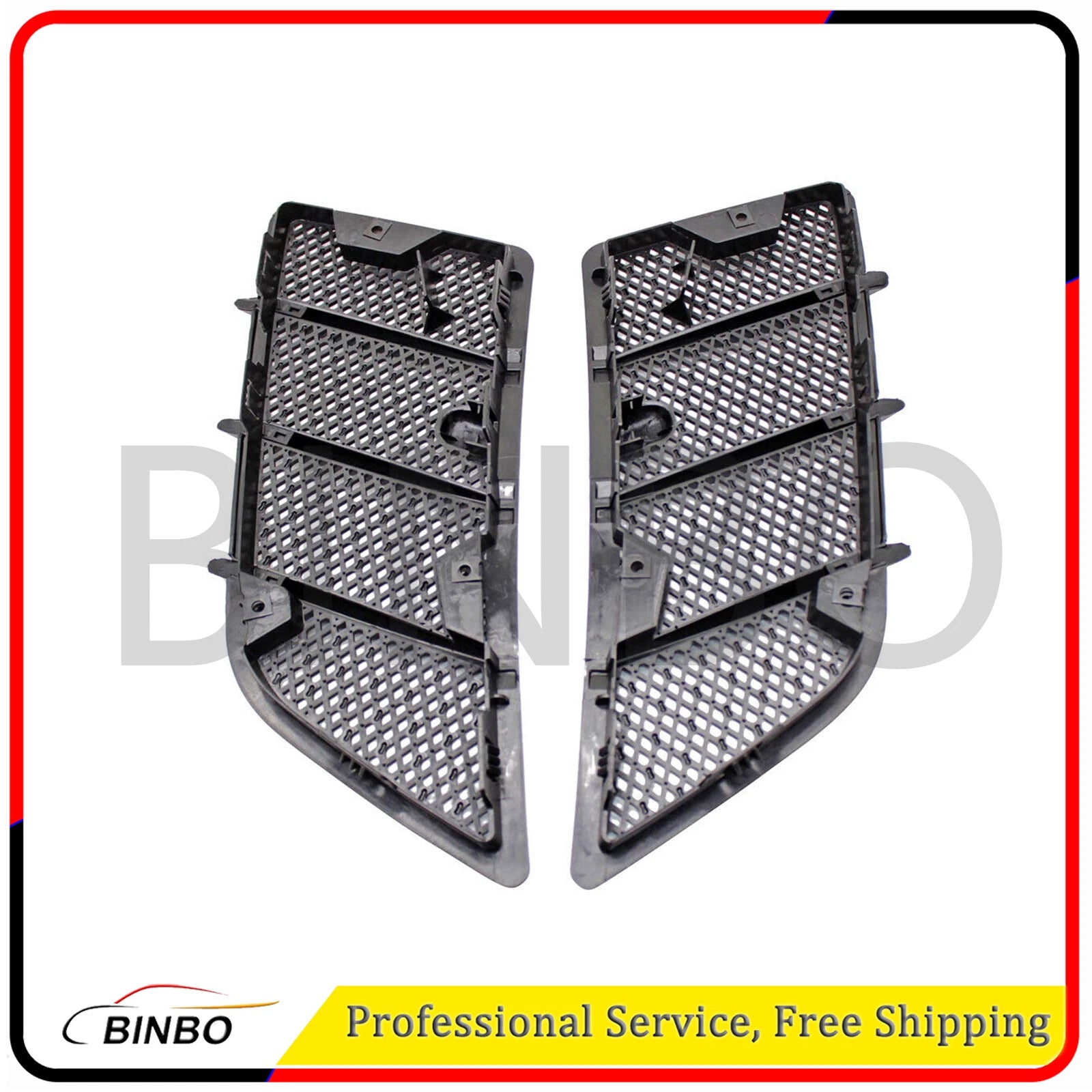 2PCS Hood Air Vent Grille Cover For 08-11 Mercedes-Benz W164 GL ML Class 350 450 07FC0E-D4 - KOEEK