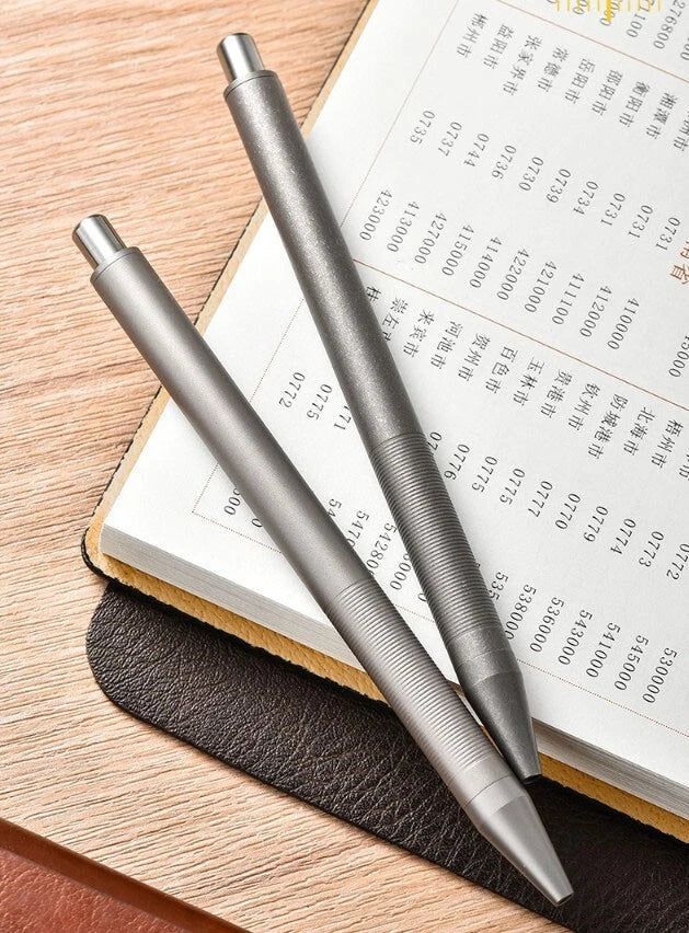 Titanium Alloy Pocket Ball Pen Signature Tactical EDC Pen G2 Refill 07FC0E-D4 - KOEEK
