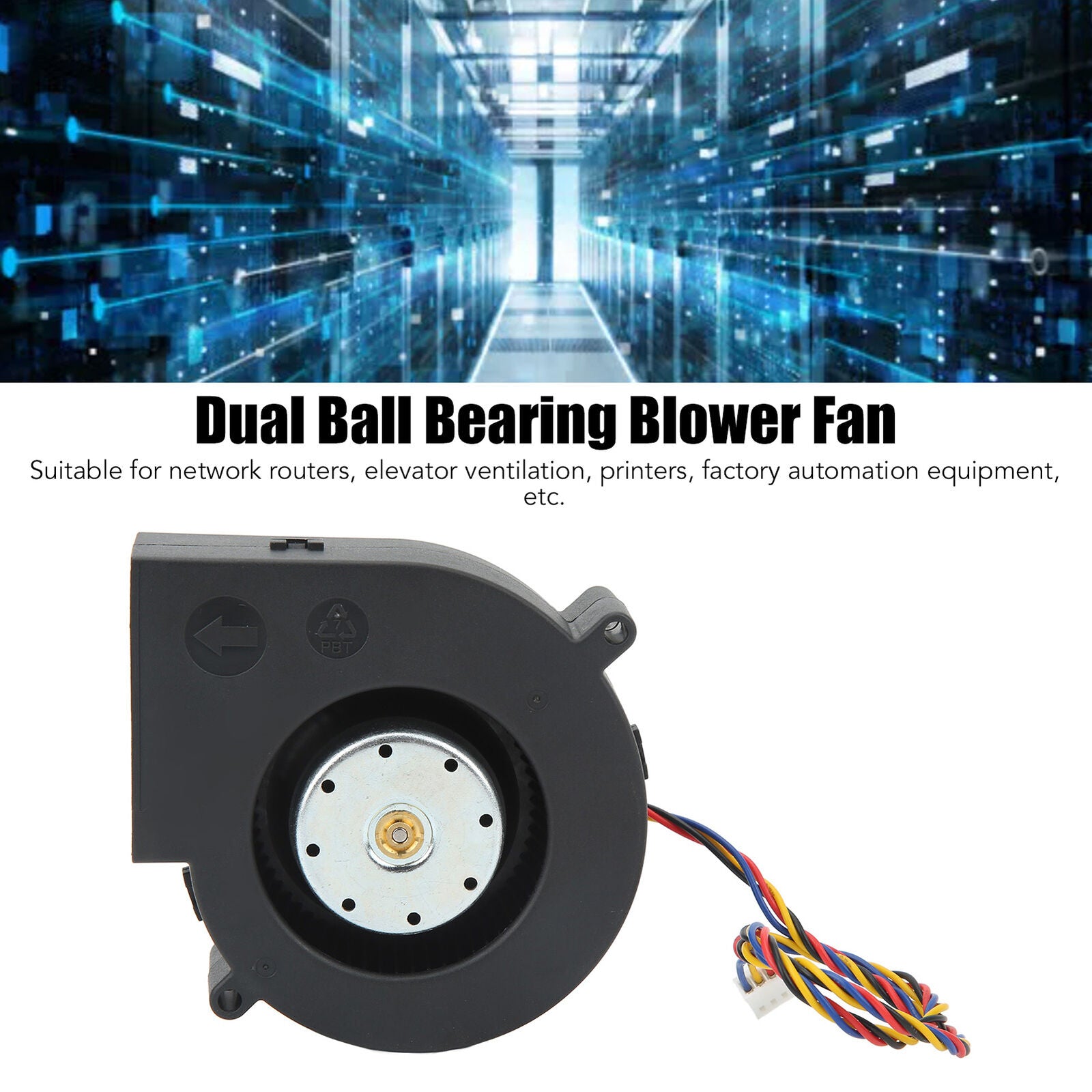 new Brushless Cooling Blower Fan DC12V 6A 8300RPM 300CFM High Airflow Dual Ball koeek - KOEEK