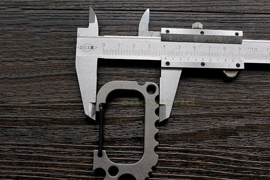 EDC TITANER Titanium TC4 CNC Ti Key Chain Carabiner Opener Crowbar Outdoor Tool TITANER - KOEEK