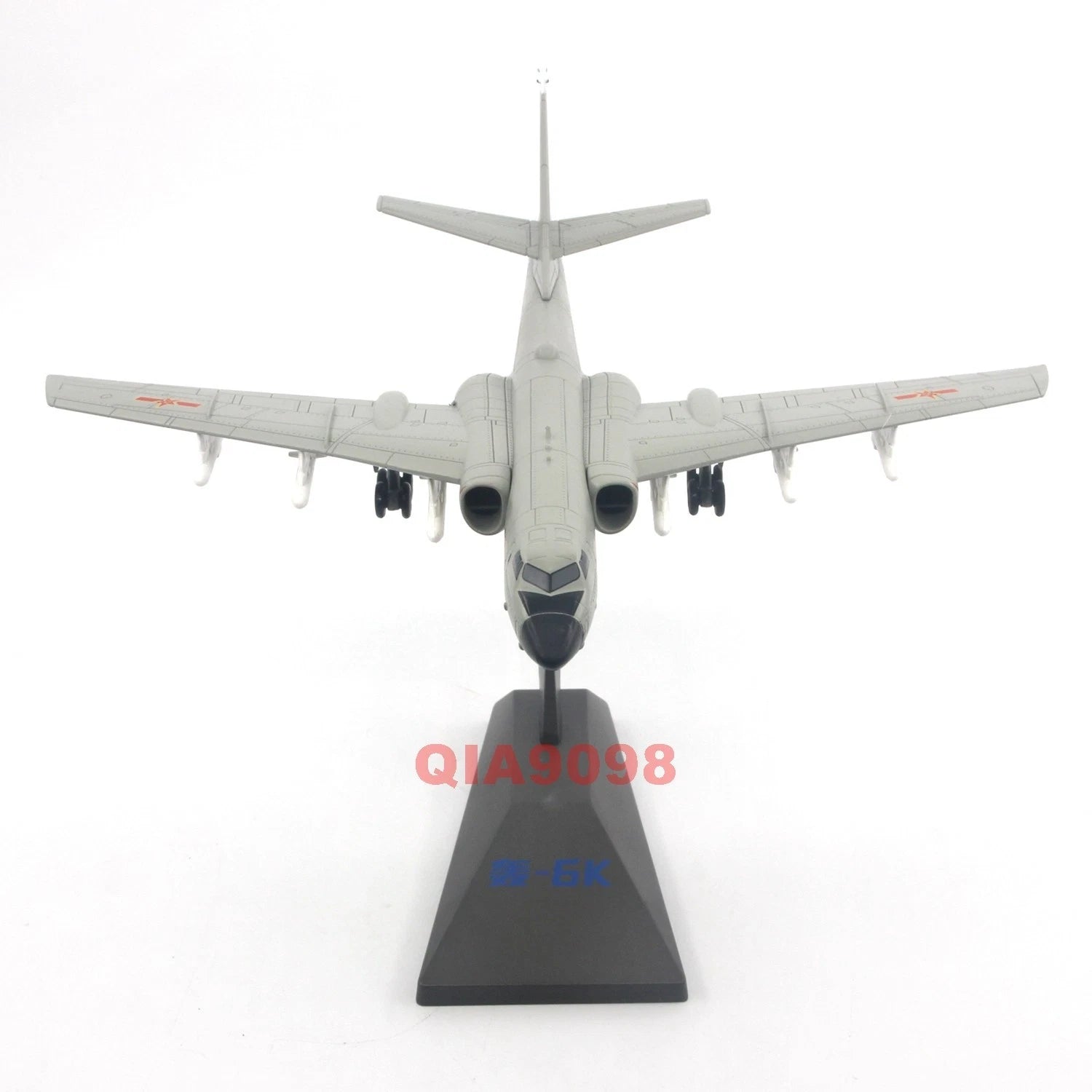 1/144 Scale Chinese Air Force H-6K Bomber Aircraft Diecast Metal Gray Model 07FC0E-D4 - KOEEK