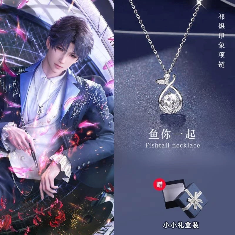 Amulet Love and Deepspace Rafayel Fashion Pendant Necklace Exquisite Anime Gift 07FC0E-D4 - KOEEK