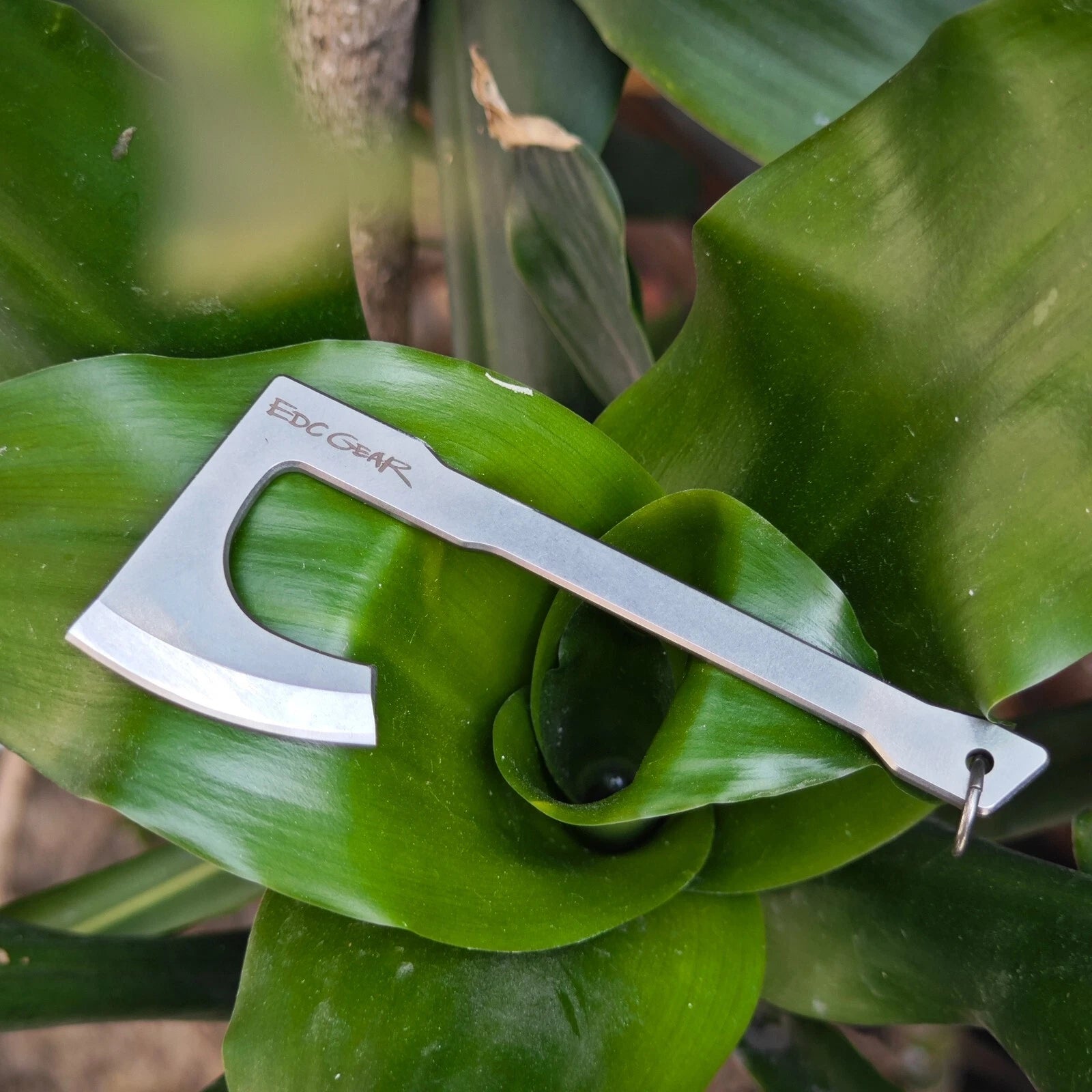Mini Axe Hatchet Pocket Knife Camping Outdoor Hunting Tool Keychain EDC w Sheath 07FC0E-D4 - KOEEK