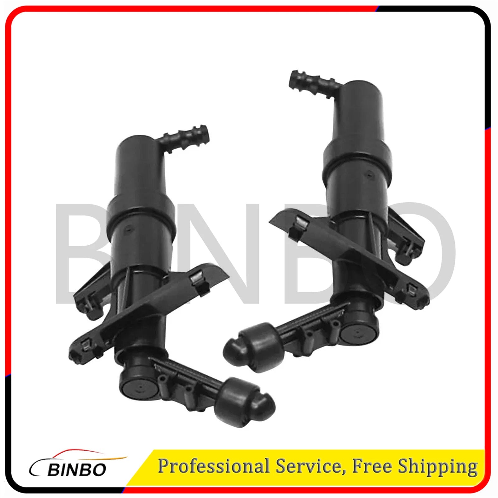 2pcs Headlight Washer Spray Nozzle Black Fits AUDI TT TTS  Left + Right 07FC0E-D4 - KOEEK
