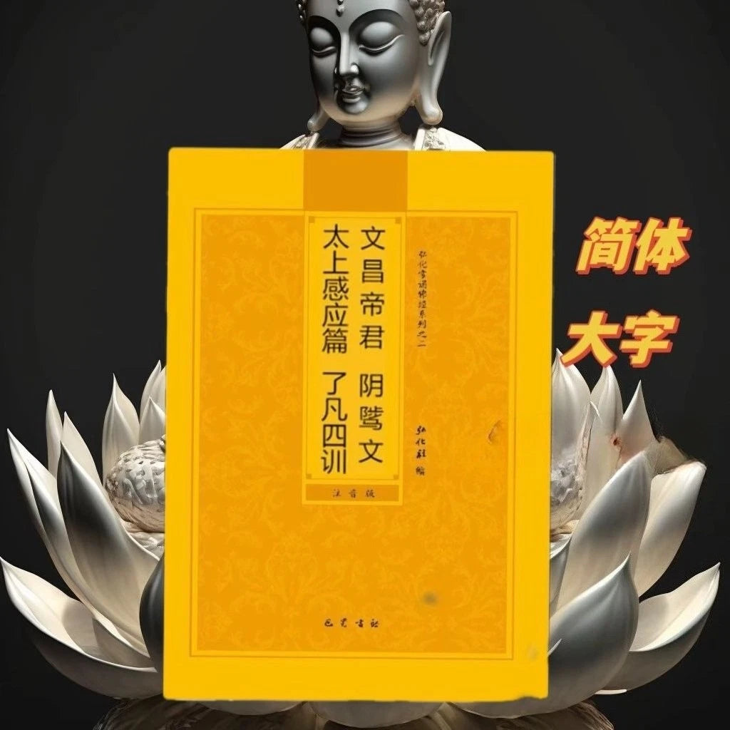 Liao Fan's Four Lessons Simplified Pinyin Recitation Buddhist Sutra Textbook 07FC0E-D4 - KOEEK