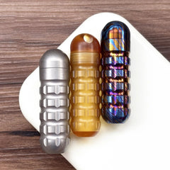 Titanium PEI Perfume Bottle Perfume Waterproof Medicine Pill Box Necklace Pendan 07FC0E-D4 - KOEEK