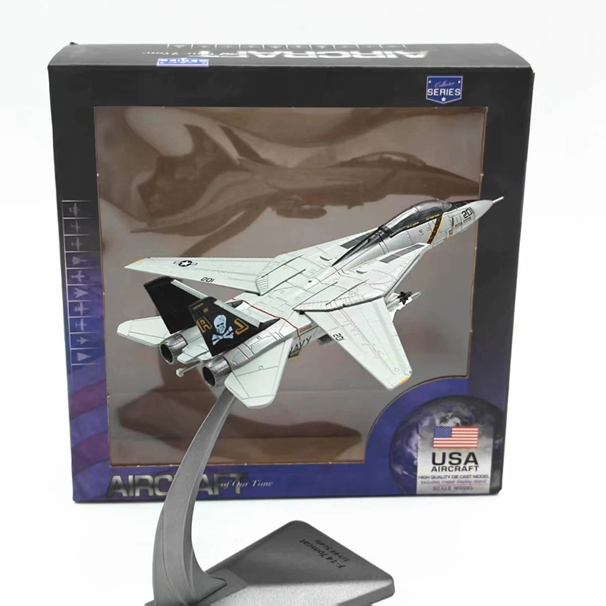 AF1 1/144 F-14A TOMCAT U.S.NAVY VF-84 JOLLY ROGERS AJ201 1978 Diecast 07FC0E-D4 - KOEEK