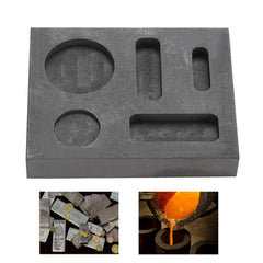 new 5 Grooves Graphite Ingot Melting Casting Refining Scrap Combo Crucible Mold MNS koeek - KOEEK