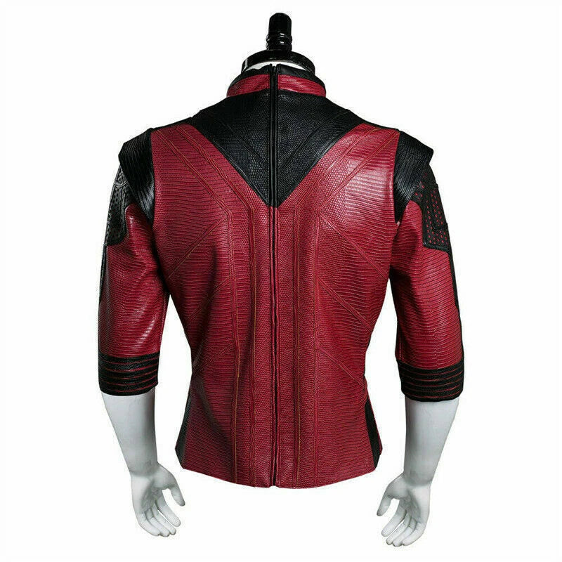 Shang-Chi and the Legend of the Ten Rings PU Leather Cosplay Costume Jacket Coat 07FC0E-D4 - KOEEK