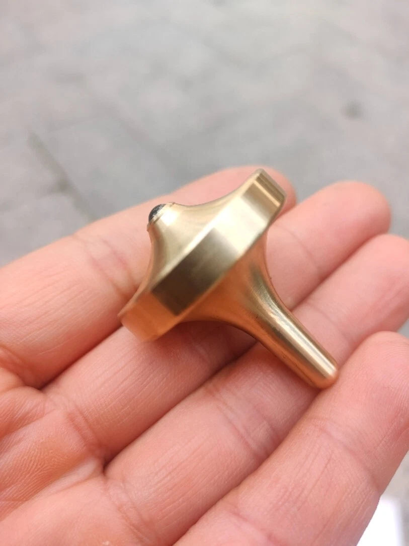 Brass Hand Twisting Spinning Top Gyro Gyroscope Collection Spinner EDC Toy 07FC0E-D4 - KOEEK
