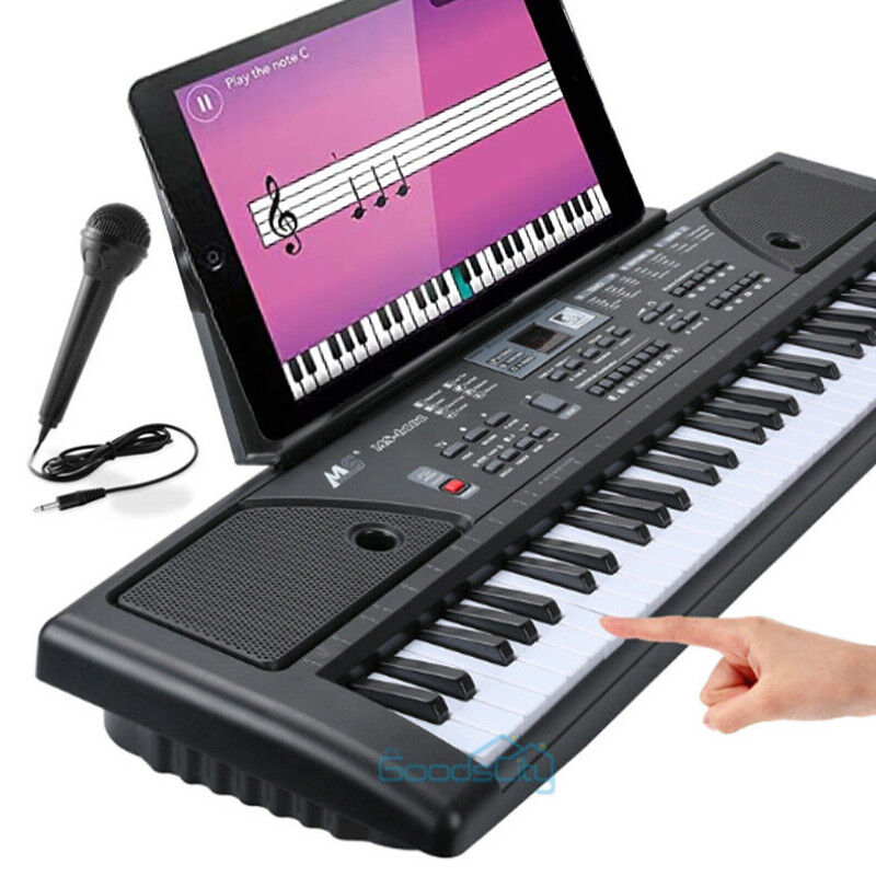 nytt Smart Digital Piano Keyboard 61 Key - Bærbart elektronisk instrument med mikrofon